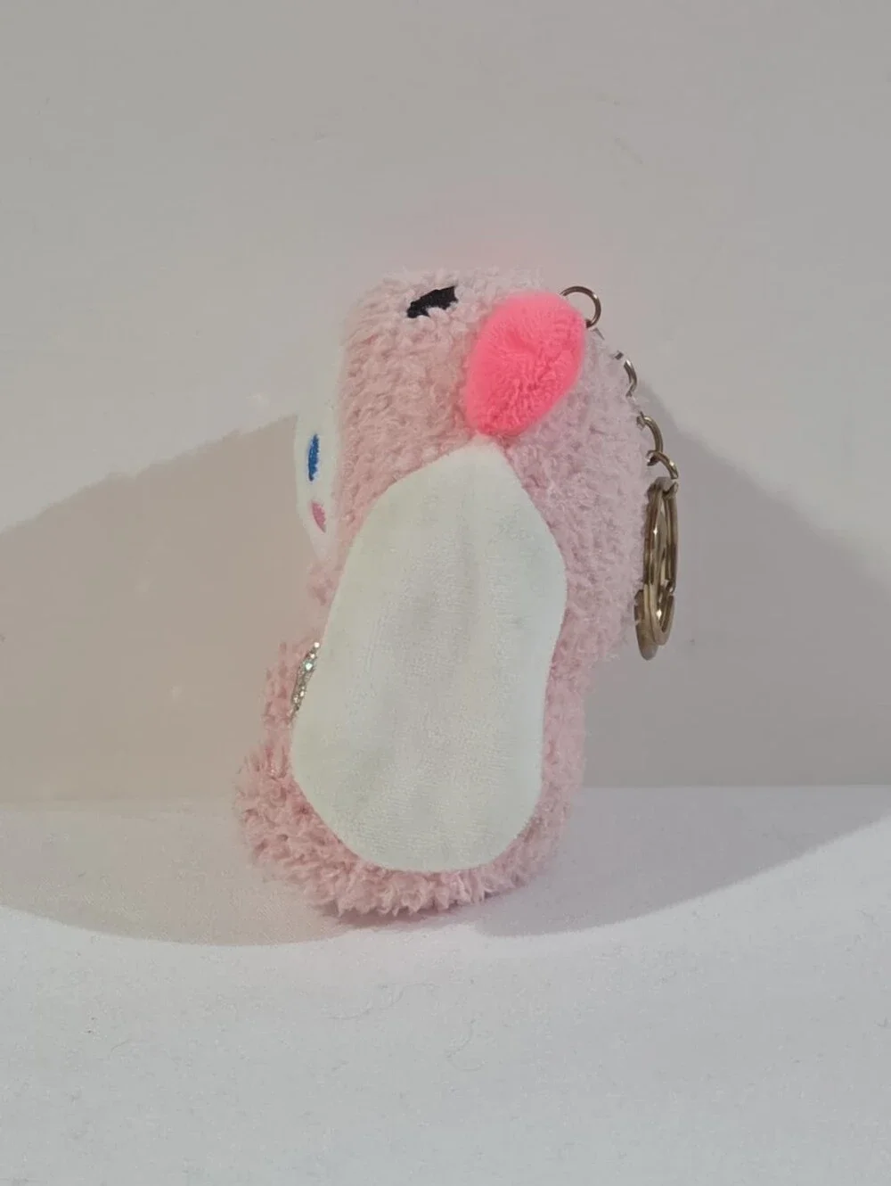 Cinnamoroll pink panda onesie plushie keychain